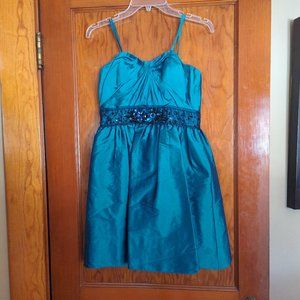 NEW Adrianna Papell Turquoise Strapless Dress